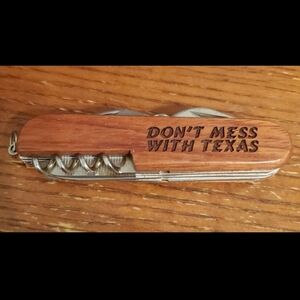 Engraved Vintage Swiss Army Style Knife